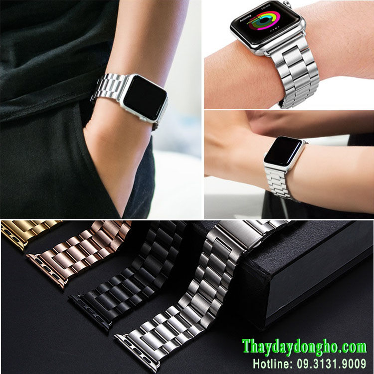 Dây Kim Loại cho Apple Watch bạc