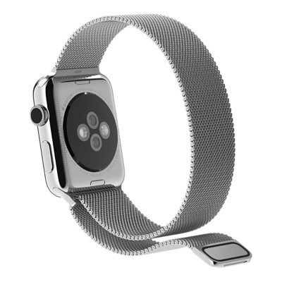 Dây Milanese loop cho Apple Watch bạc